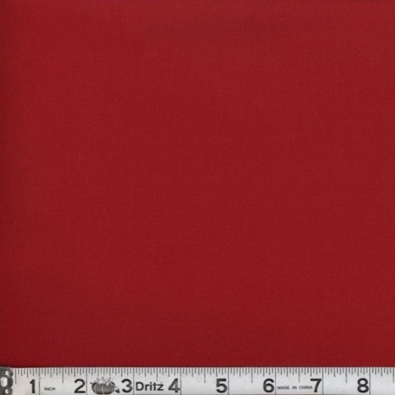 Tela roja sólida cortada a medida, tela roja de algodón, tela roja sólida  de algodón, tela roja sangre, #20205