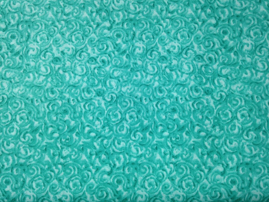 Turquoise Blue Fabric, Turquoise Fabric by the Yard, Aqua Fabric, Ocean