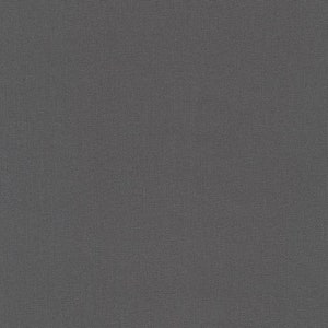 Kona Cotton Coal K001-1080 Robert Kaufman, Kona solid fabric, solid gray cotton fabric, solid fabric, coal fabric, #23298