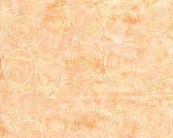 Melon batik fabric by the yard by Timeless Treasures, melon peach fabric by the yard, peach cotton batik fabric, melon fabric, #20284