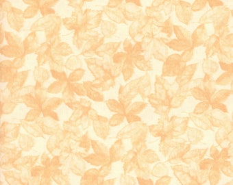 Beige fabric by the yard, cream leaf fabric, beige cotton fabric, beige fabric basics, beige tonal fabric, #22270