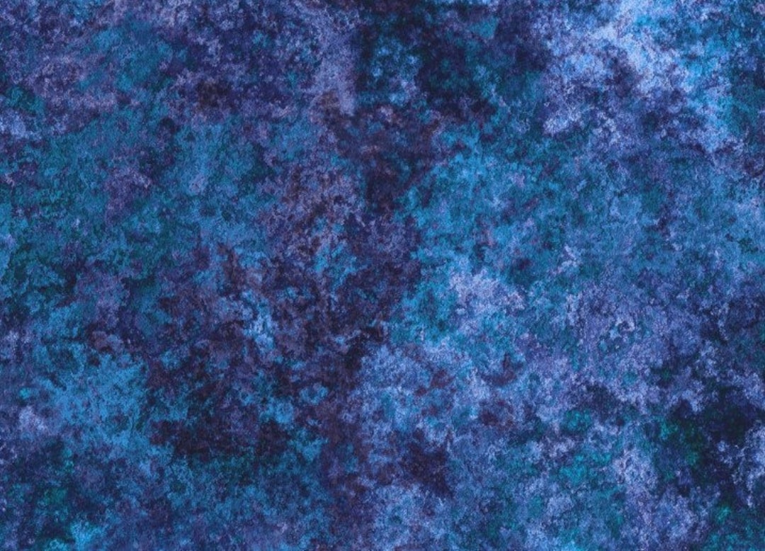 Blue Purple Jewel Tone Fabric by the Yard, Blue Fabric, Blue Stone