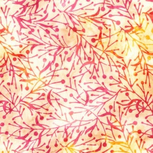 Yellow batik by the yard from Anthology Batiks, candy batik, yellow fabric, yellow and pink batik, #20563