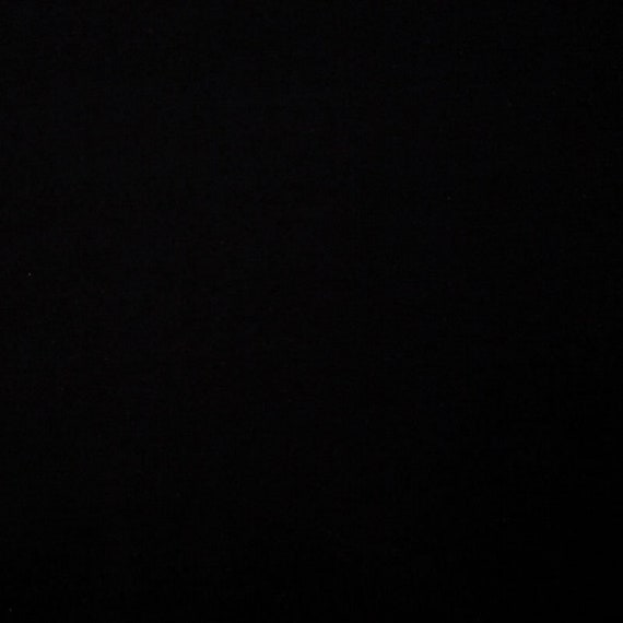 Solid Black Fabric by the Yard Black Cotton Fabric Black - Etsy