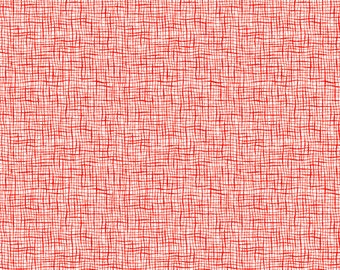 Pink fabric by the yard, pink basket weave fabric by the yard, pink cotton  fabric, bright pink fabric, pink crosshatch fabric, #20479