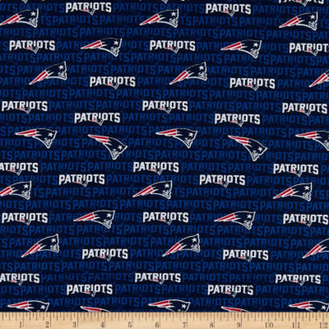 SALE! New England Patriots Fabric Remnant 26 Inches, Licensed NFL ...
