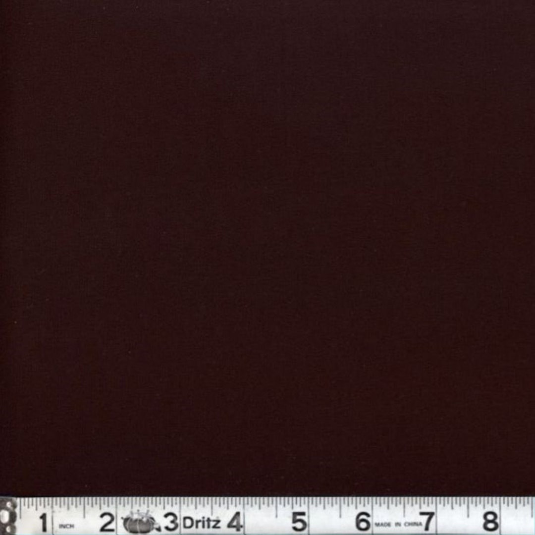 Dark Chocolate Brown Cotton Fabric, Solid Brown Fabric, Solid Fabric