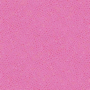 Pink fabric by the yard by Sarah J for Marcus Fabrics carousel line, pink boxes fabric, pink dots fabric, modern pink fabric, #22384