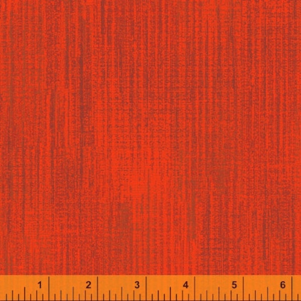 Orange fabric by the yard, clay terrain fabric by Whistler Studio for Windham Fabrics, orange blender fabric, orange red fabric, #21143