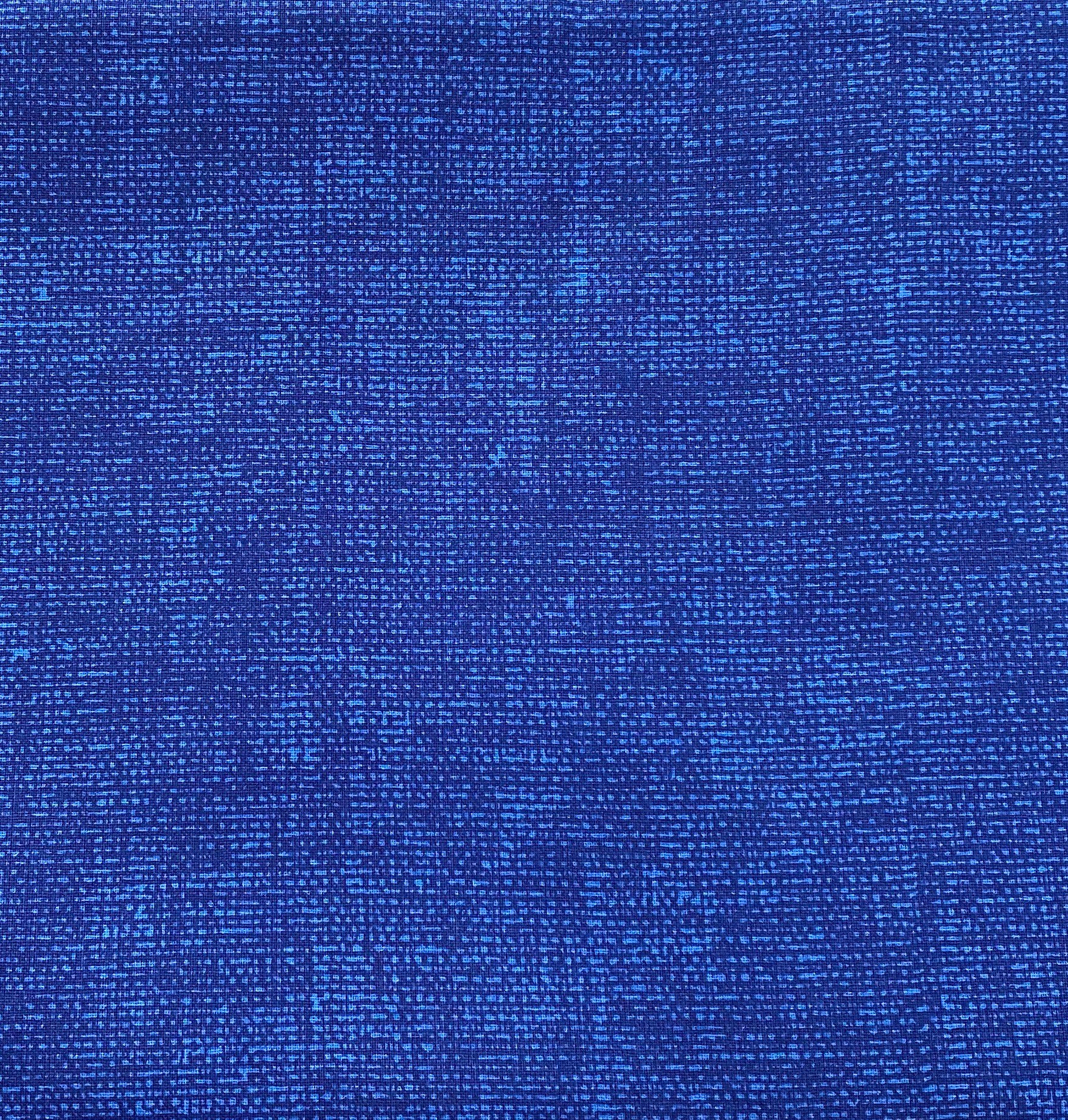 SALE! Royal blue fabric remnant 23 inches, blue cotton fabric, blue weave  look fabric, royal blue fabric basics, blue blender fabric, #20266