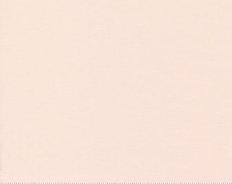 Solid pink cotton fabric by the yard Moda Bella Solids in Pale Pink 9900 26, #23580
