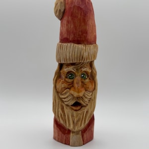 Santa wood carving