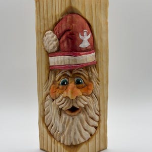 Hand carved Santa