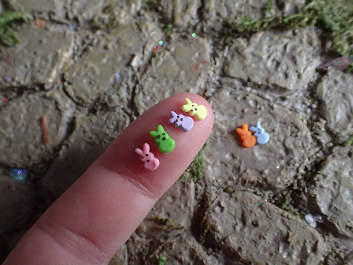 Miniature Peeps for Easter Dollhouse or Fairy Garden Easter Etsy