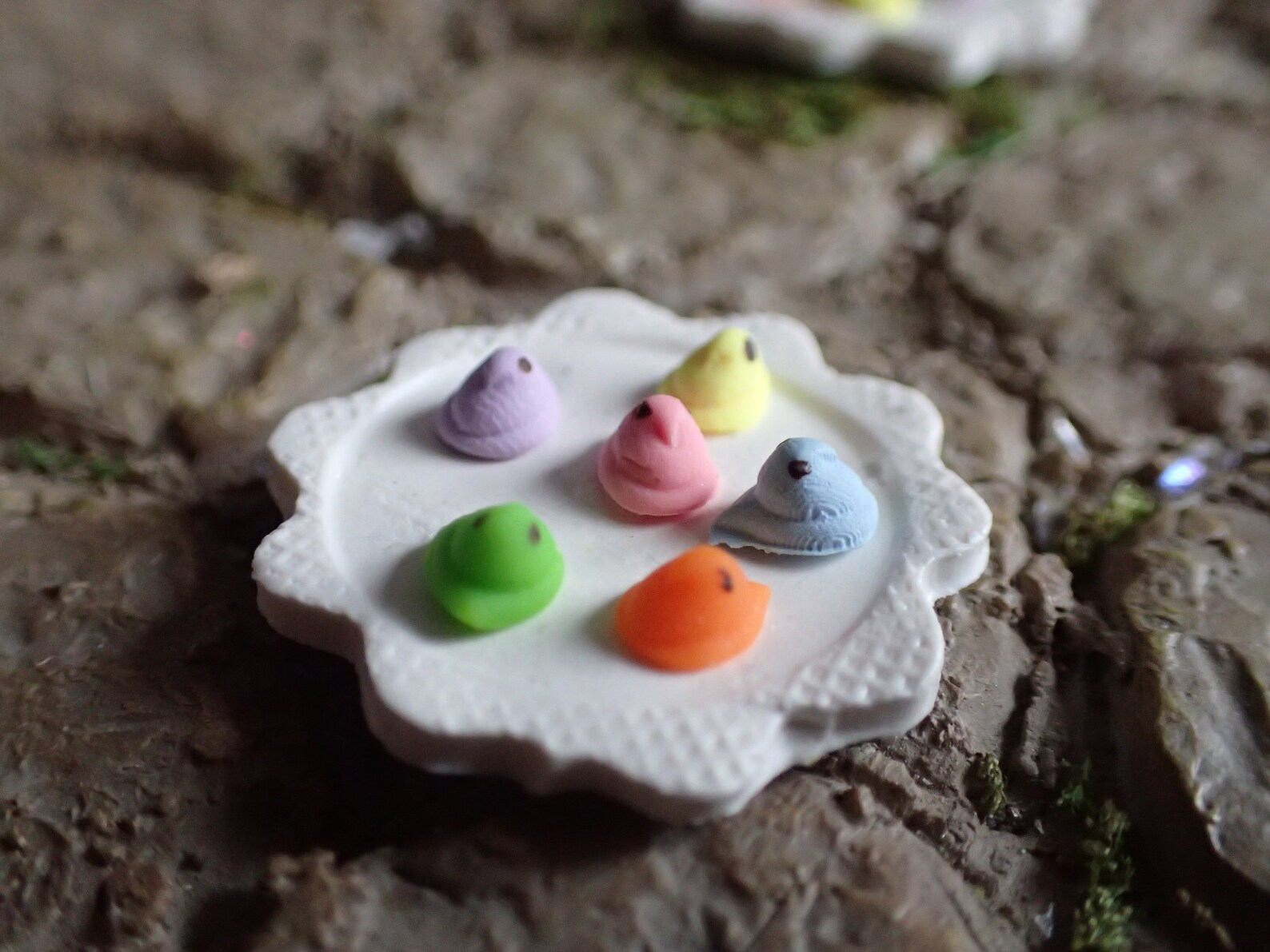 Miniature Peeps for Easter Dollhouse or Fairy Garden Easter Etsy