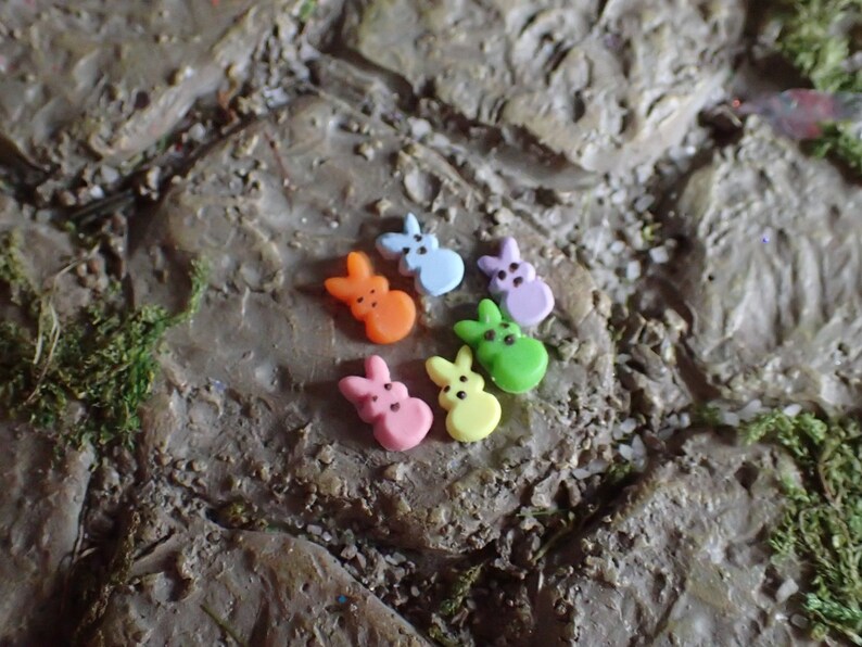 Miniature Peeps for Easter Dollhouse or Fairy Garden Easter Etsy