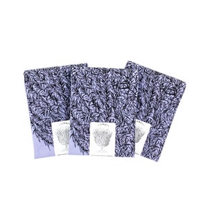 LAVENDER MOON hand printed tea towel /Handmade gift / Hand Printed Kitchen / Zero Waste Gifts / Housewarming Gift / Dishtowel art image 9