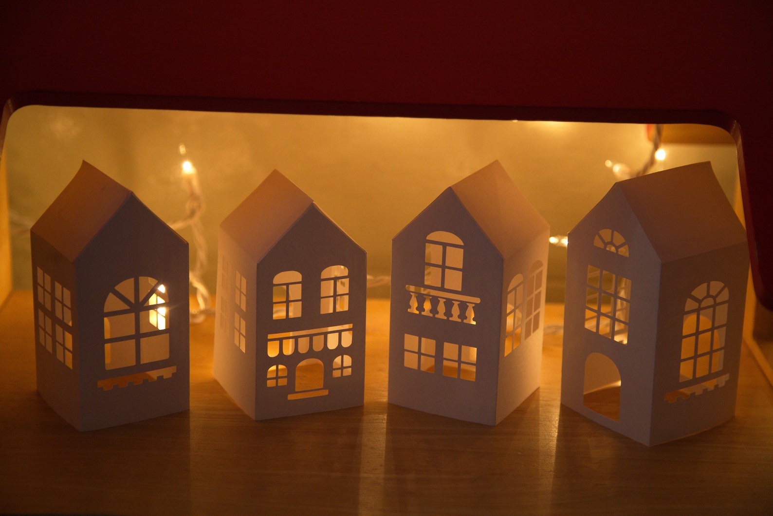 DIY 3D Paper Cardstock House Set/christmas/easter Village Etsy