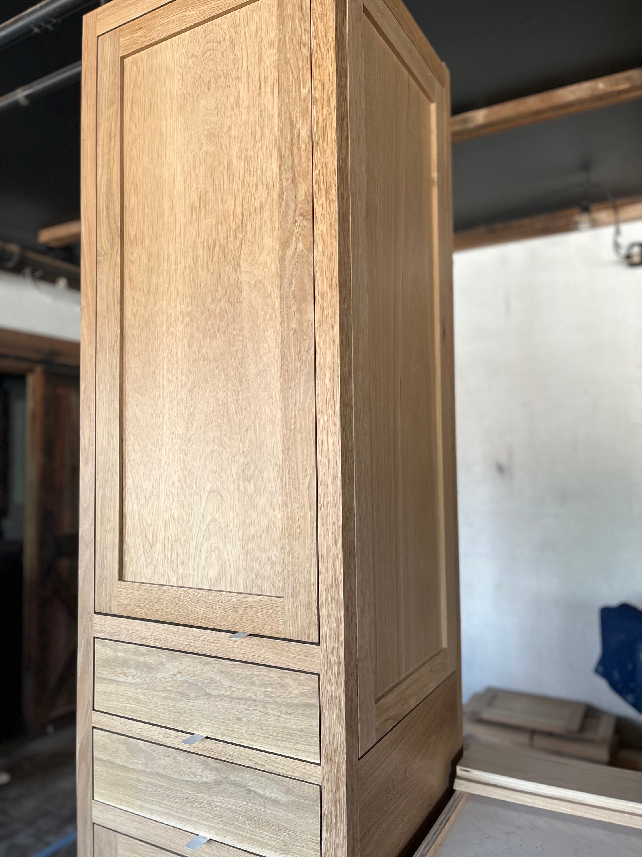 White Oak Bathroom Vanity Built to Order Any Size Solid Wood - Etsy