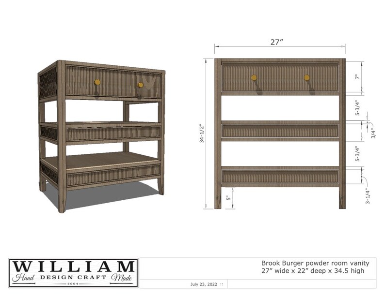27 Custom White Oak Reeded Bathroom Vanity Etsy Canada