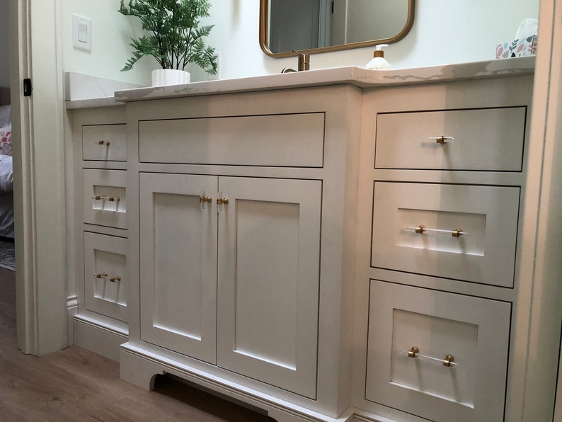 Bathroom Vanity Staggered Solid Wood Construction - Etsy