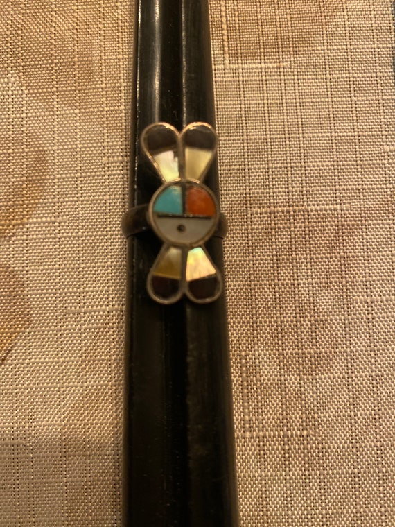 Native American Indian God’s Eye sterling silver … - image 1