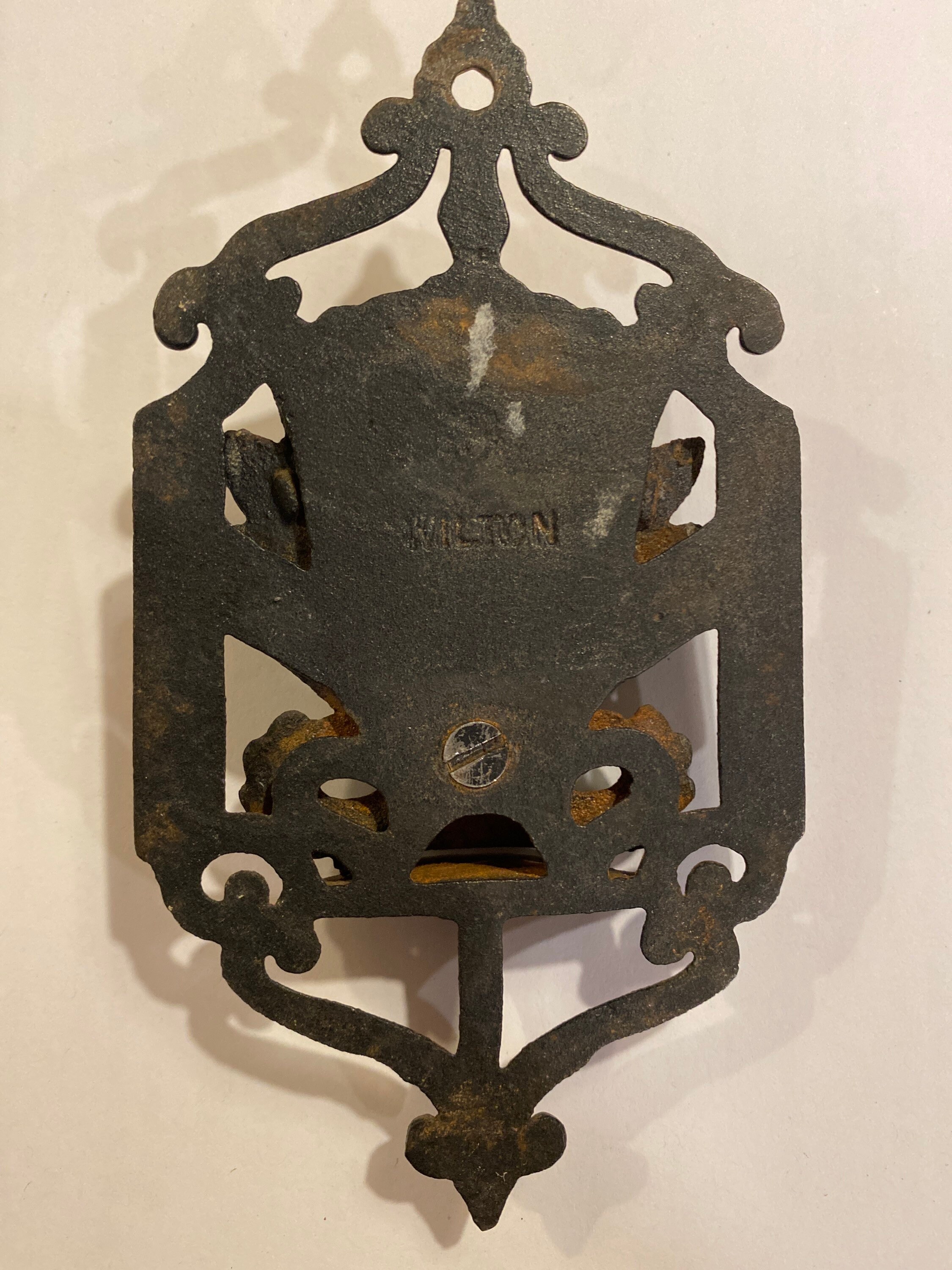 Wilton Cast Iron Match Stick Holder Wall Hanger Striker Etsy