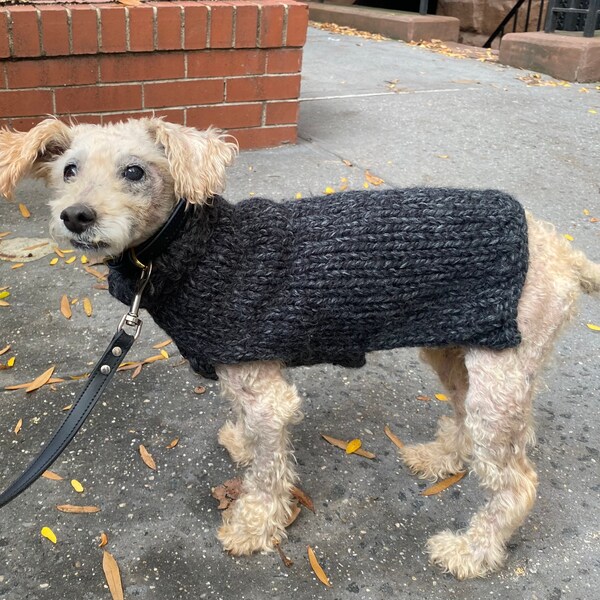 Knit Dog Coat Etsy