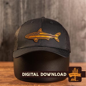 Shark Fish USA Flag Patch SVG - Laser File - Digital Download