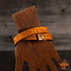 Nerdy Periodic Table of Elements Leather Bracelet for Women and Men