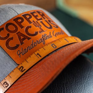 Hat Patch Guides - Leather Spacers for Cap Patches - DIY Tools for Custom Hats - Alignment tools for leather patch caps