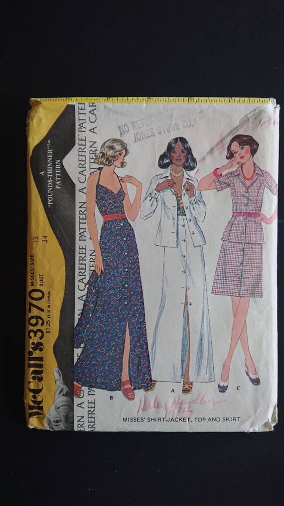 gebonden antwoord Emulatie Hallo Gorgeous B34 70s casual glam MCcalls 3970 vintage | Etsy