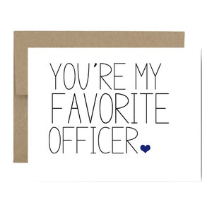 Officer card military army police officer you're my favorite navy air force captain lieutenant promotion card graduation image 1