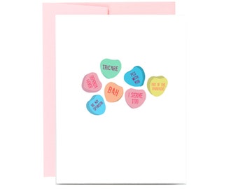 Funny military valentines day card - army navy air force card for boyfriend funny dependa card bah love naughty hearts PCS sponsor