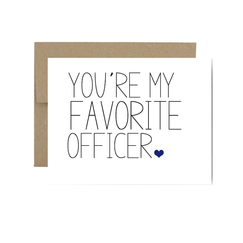 Officer card military army police officer you're my favorite navy air force captain lieutenant promotion card graduation image 1