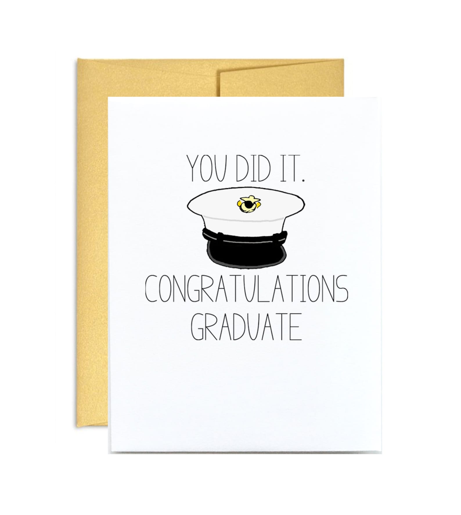 Marine Corps Graduation Card You Did It Congratulations Etsy