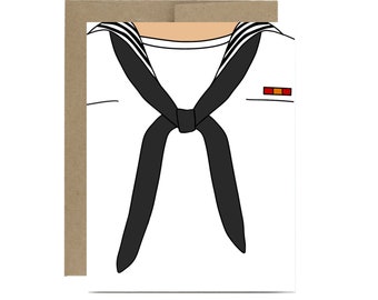 Navy card - graduation basic training sailor seaman military bootcamp grad naval