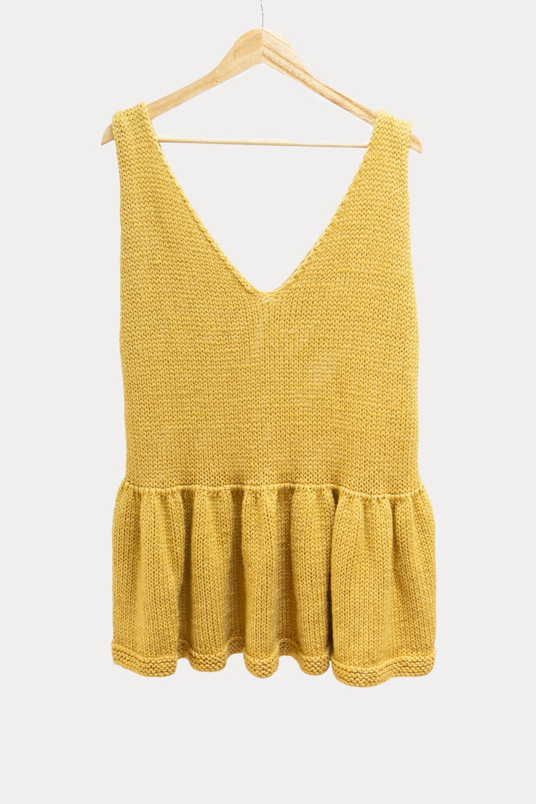 Knit Peplum Top XL Women's Womens Tank Etsy