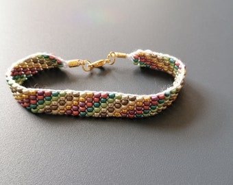 Pearl bracelet bracelet pearl jewelry bracelet boho festival woven diy bracelet chain pendant women's jewelry handmade