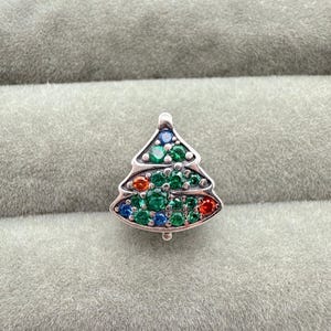Christmas tree Charm,S925 Silver Charm for Bracelet