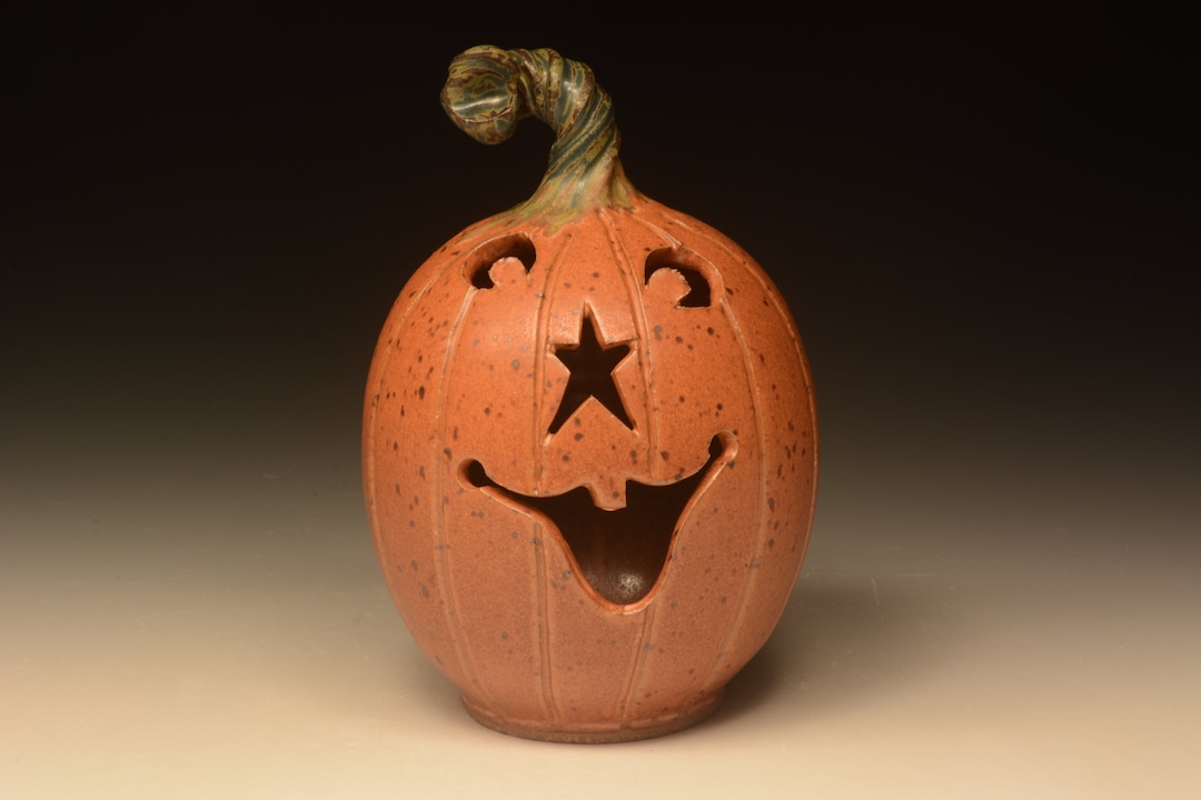 Handmade Stoneware Jack O Lantern. Studio Pottery - Etsy