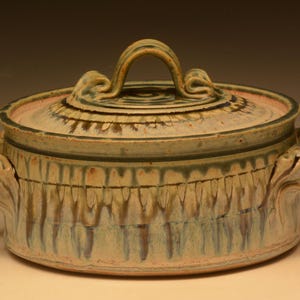 Stoneware Casserole. Handcrafted Functional Pottery.