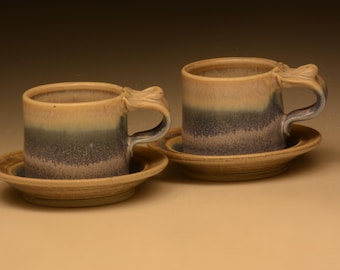 Handcrafted Porcelain Espresso Set.