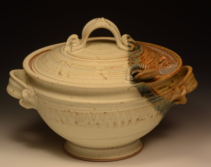 Stoneware Soup Tureen With Ladle. Handmade. Wheel Thrown. Etsy