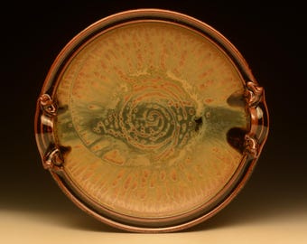 Large Handmade Stoneware Platter.