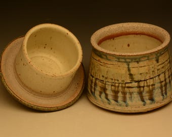 Stoneware French Butter Dish. Handmade Functional Pottery.