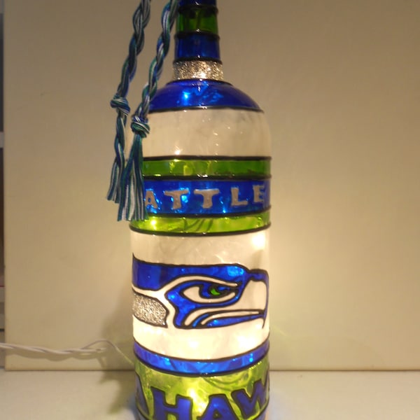 Stained Glass Seattle Seahawks Etsy