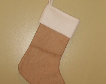 Burlap Stocking