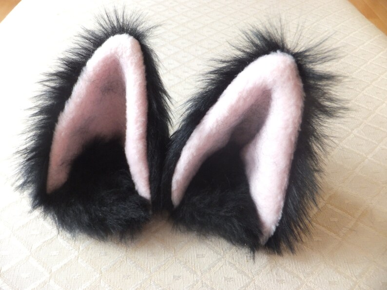 Black Cosplay Cat Set with Ears Tail & Bell Collar Cute Etsy