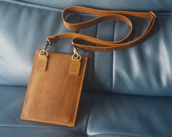 Capa de couro Crazy Horse para iPad Mini: capa de viagem transversal